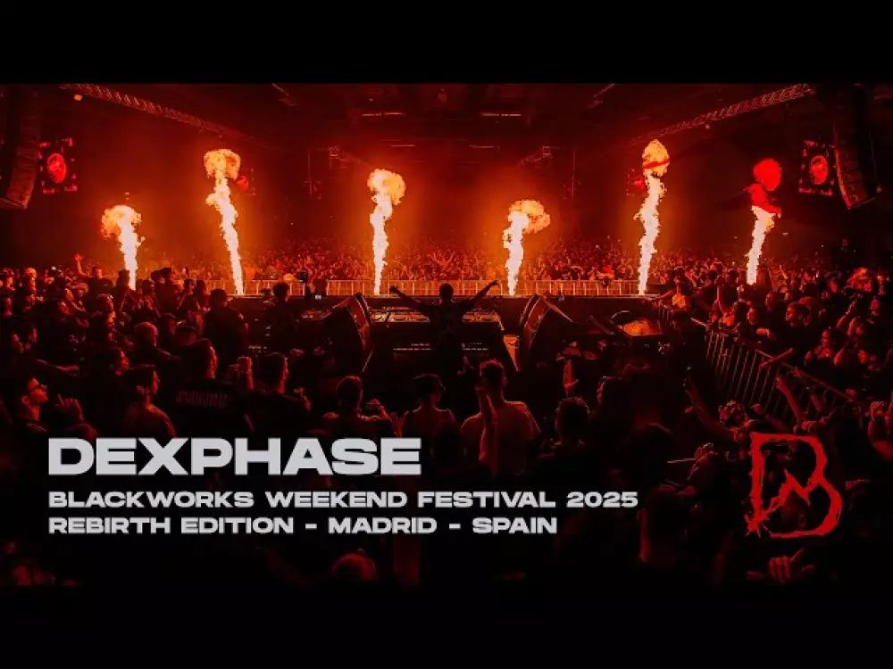 Fire for the Blackworks Rebirth 2025 festival at IFEMA