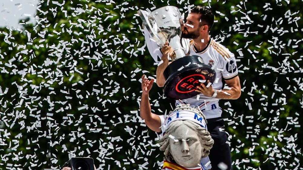 Celebración campeones de La Liga 23-24 Real Madrid en Cibeles