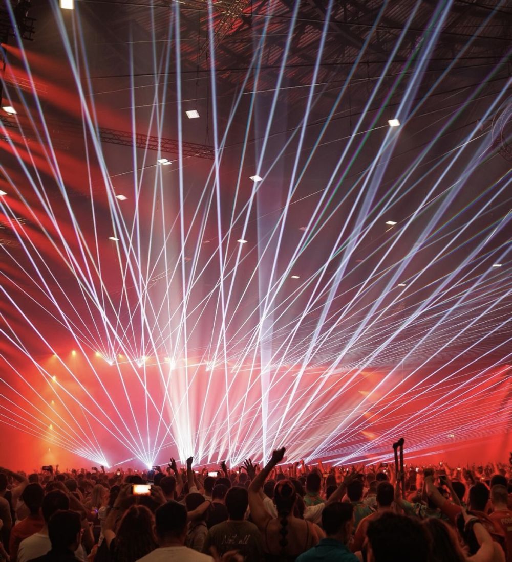 Spectacle laser au BBF Festival Ifema