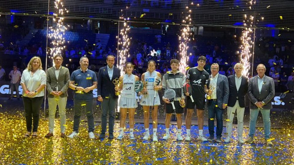 Funken und Konfetti bei Premier Padel Madrid 2024