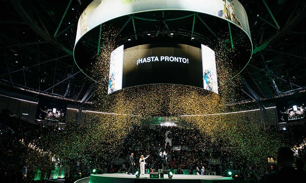 Special effects for herbalife in madrid arena