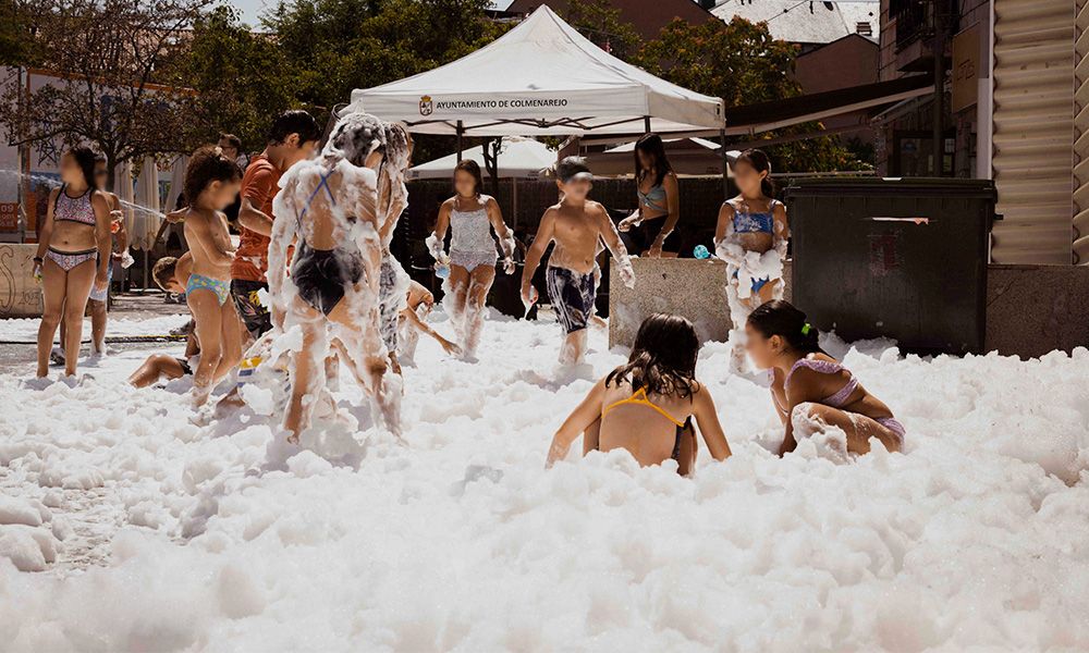 Foam party in colmenarejo