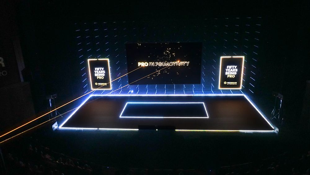 Show laser sincronizado con contenido audiovisual, Convenci&oacute;n Anual Prosegur 50 Aniversario, 19 de Mayo de 2026